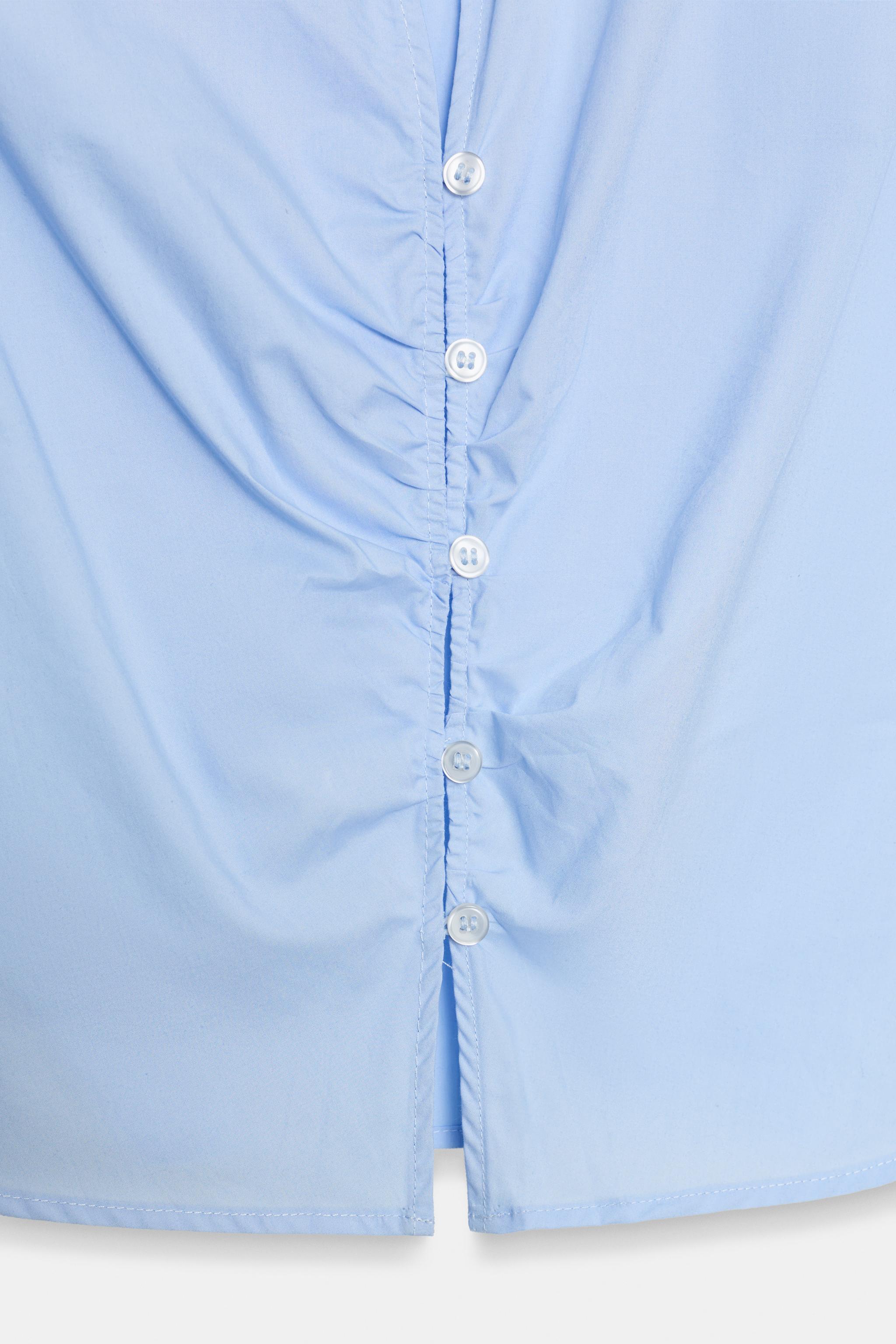 RUCHED FITTED SHIRT